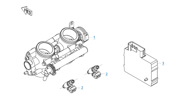 Система управления двигателем 1