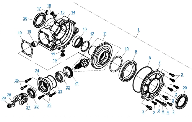 Задний редуктор