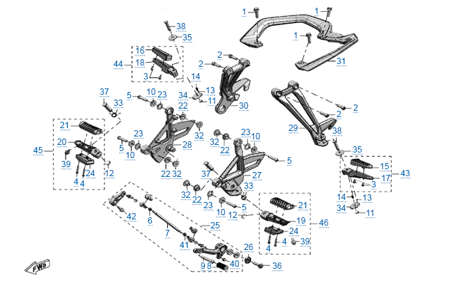Подножки и поручни