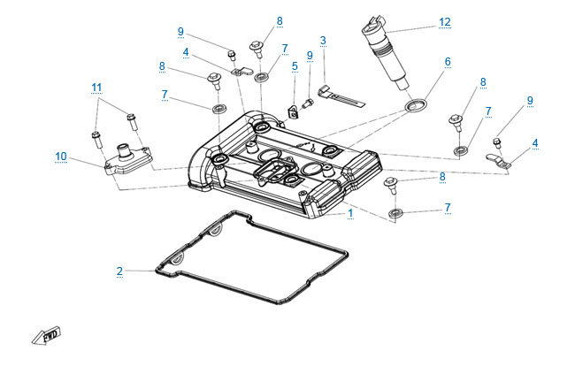 Крышка головки цилиндра