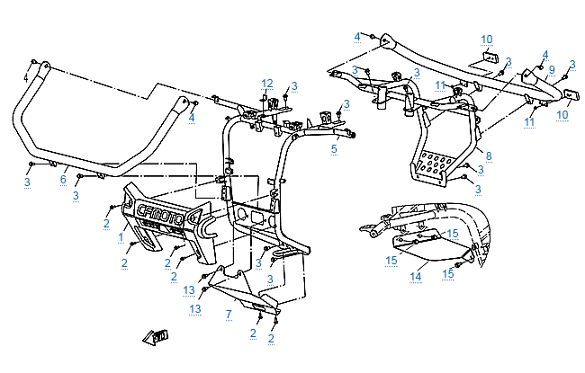 Передний и задний бампер