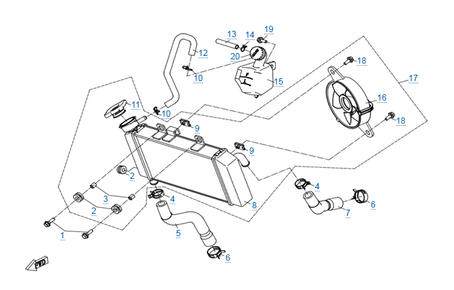 Система охлаждения двигателя