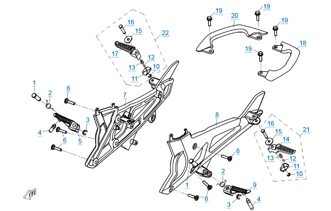 Подножки и поручни