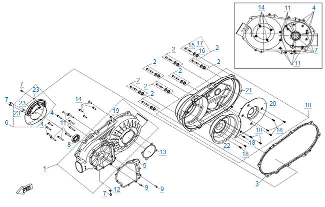 Корпус вариатора