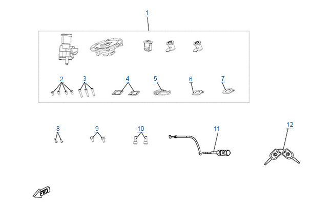 Комплект замков