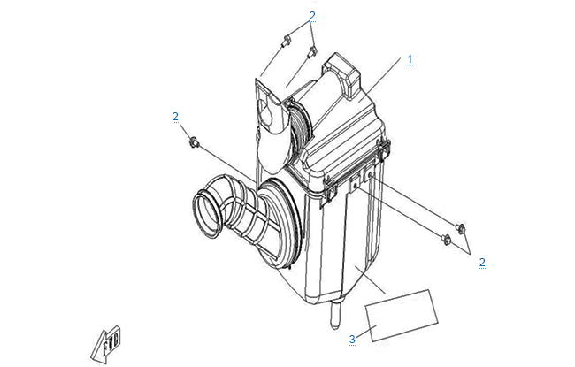 Воздушный фильтр в сборе