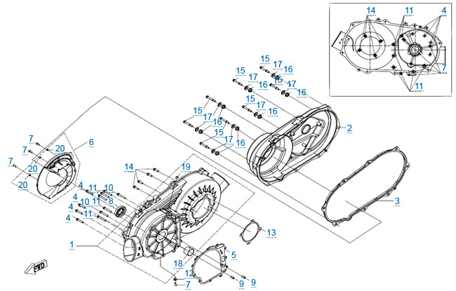 Корпус вариатора