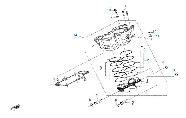 Цилиндр - поршень