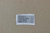 Наклейка, объем масла