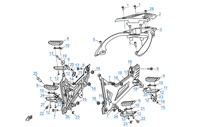 Подножки и поручни