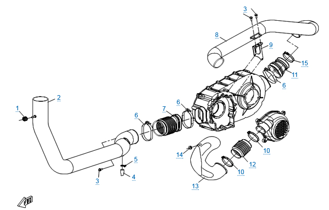 Трубки системы вентиляции вариатора