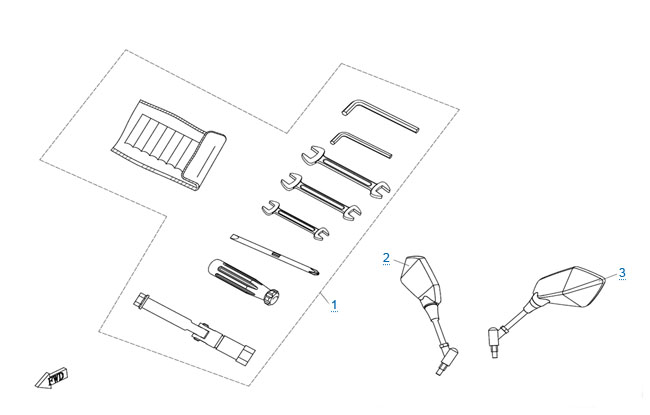 Зеркала и инструмент
