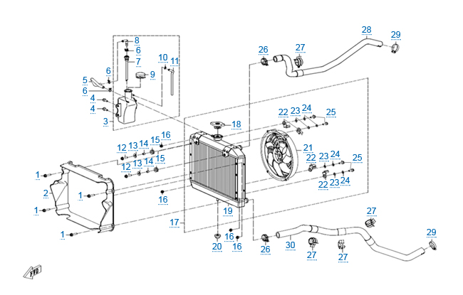 Система охлаждения двигателя