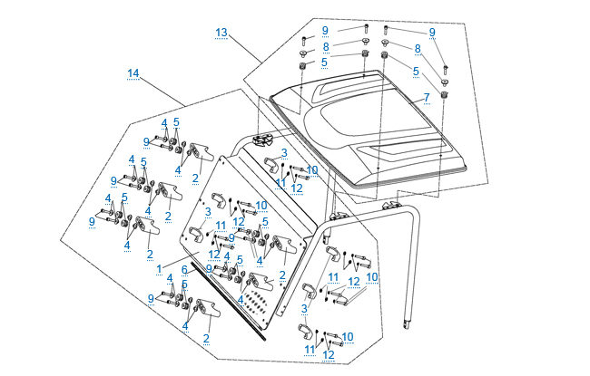 Крыша и ветровое стекло