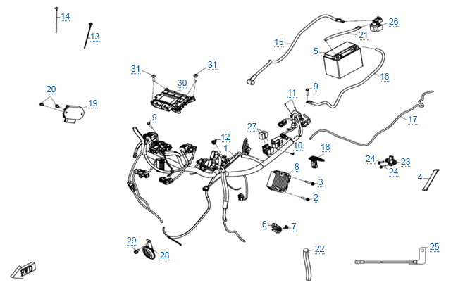 Электрическая система (abs)