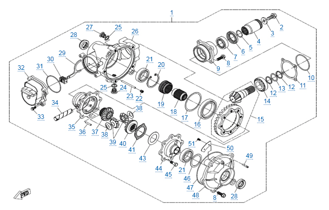 Передний редуктор
