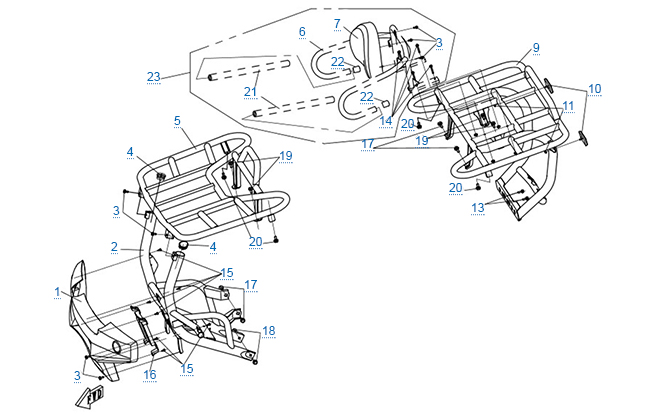 Багажные платформы и бампер