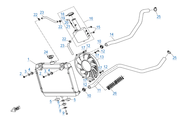 Система охлаждения двигателя