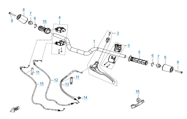 Детали руля