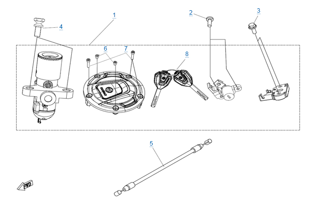 Комплект замков