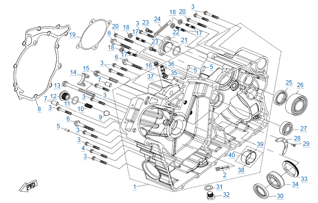 Правая половина картера v2