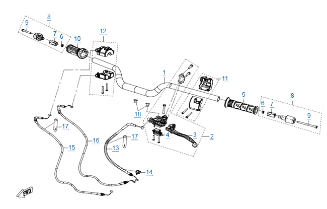 Детали руля