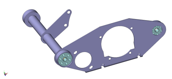 0102161  Основание двигателя в сборе L10000370