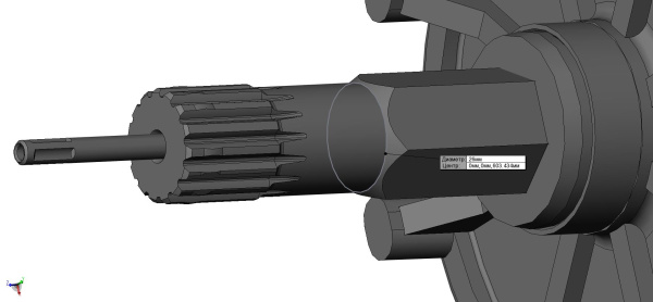 0089956  Вал ведущий с колесами C40200780