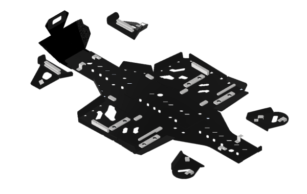 PSP_400NEW_EPS  Комплект защиты днища для CFORCE 400 NEW EPS/500 Basic/EPS