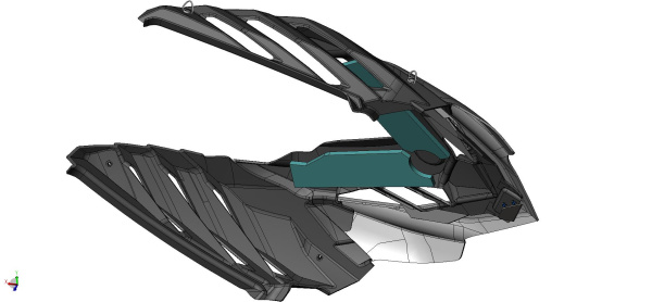 0132023  Капот в сборе S10700230