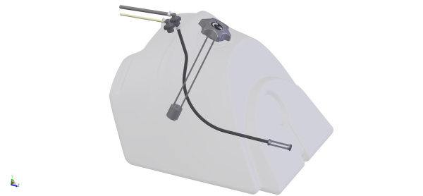 0015459  Бак топливный в сборе C40800210