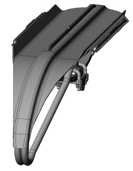 0131099  Лыжа с рессорой 110302520