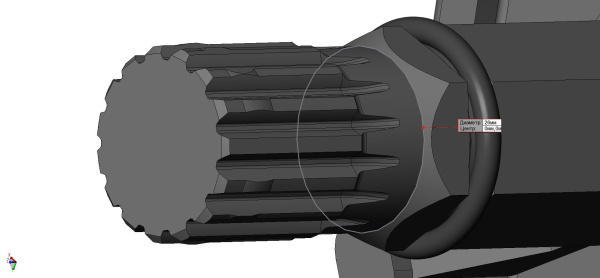 0128755  Вал ведущий с колесами C40200580